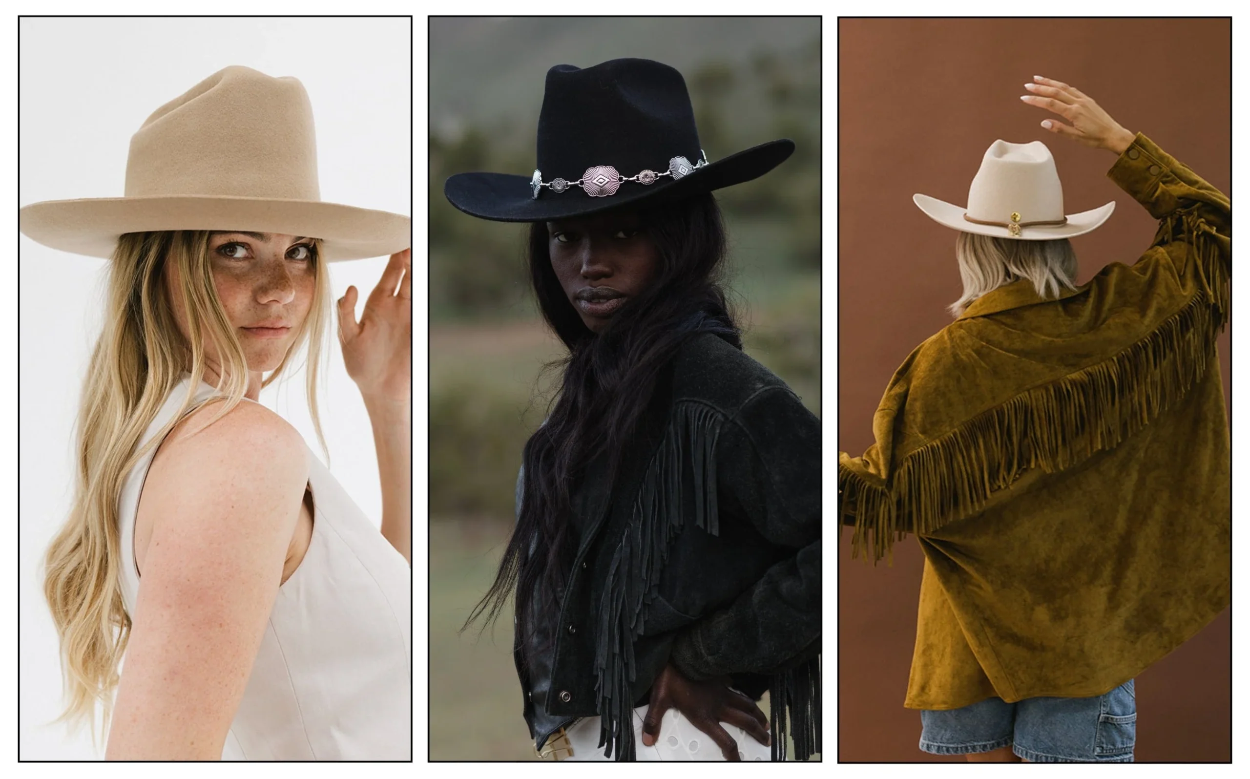 Western Streetwear Looks Using Womens Cowboy Hats